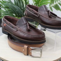 Mocasin todo en piel con adorno Borlas,ref218 - Thumbnail Image 1