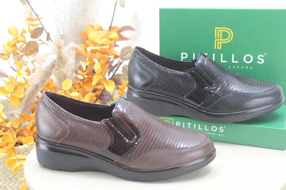 ZAPATO PITILLOS TODO EN PIEL MUY CÓMODO,REF5313