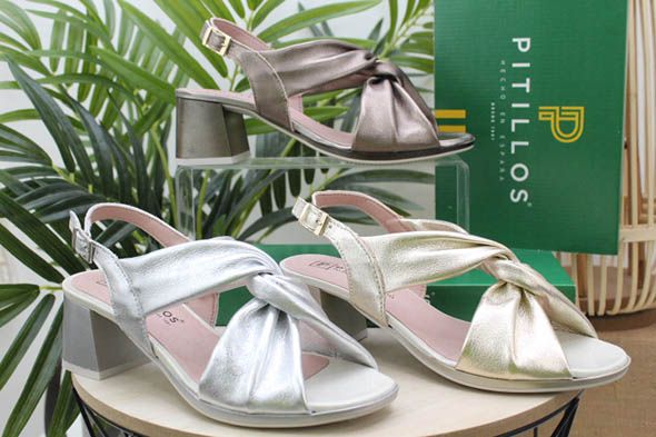 Sandalia Pitillos Toda En Piel,Muy Cómoda Ref 5692 - Imagen 1