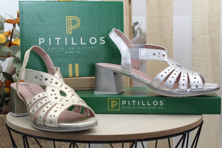 Sandalia Pitillos toda en piel,ref10530