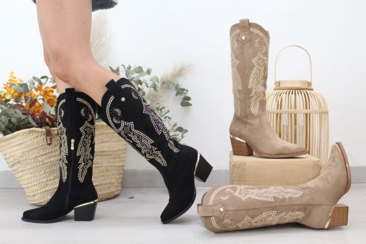 Bota Cowboy con tachas, ref 1986