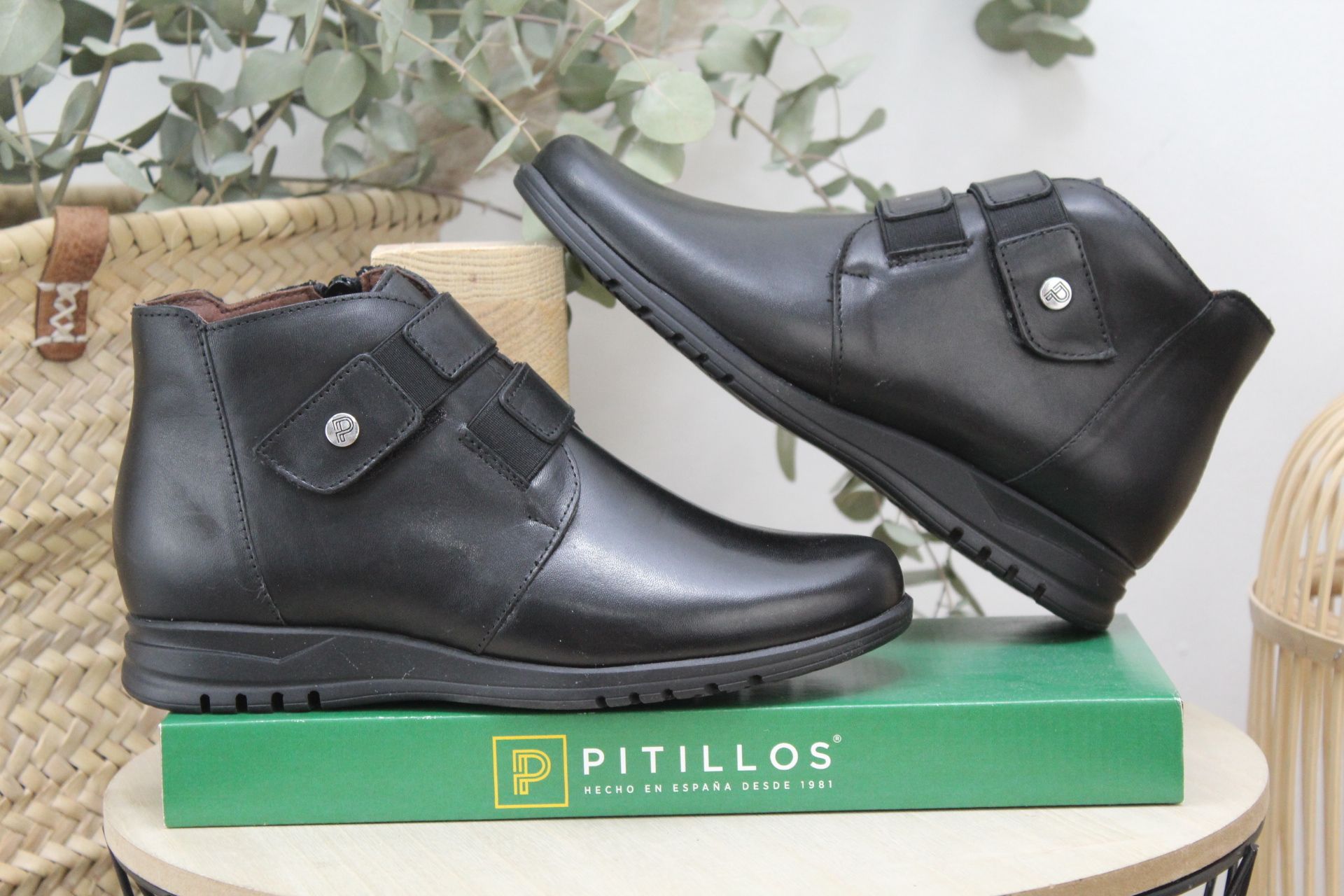 Botin Pitillos todo en piel con piso de latex flexible.Súper cómodo ...