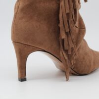 Bota arrugada de media caña en suave antelina con flecos top ventas!,ref035 - Thumbnail Image 9