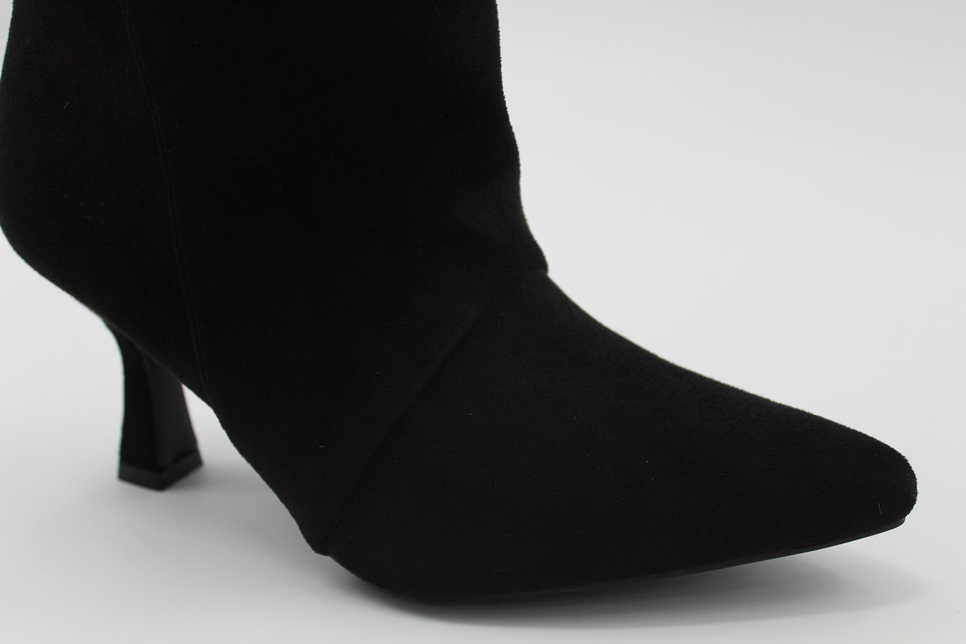 Bota de caña alta en suave antelina con tacón de 8cm,ref378 - Imagen 3