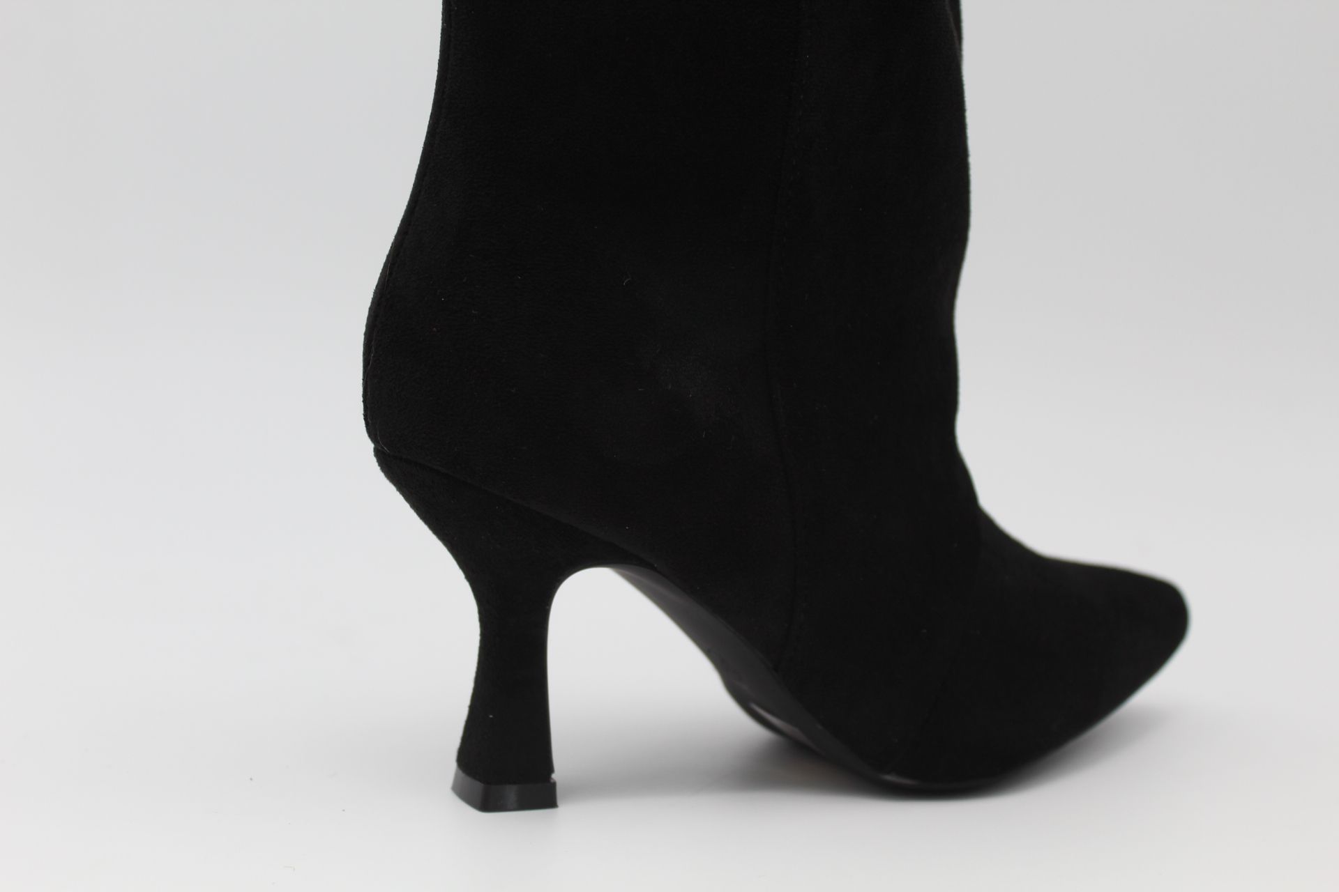 Bota de caña alta en suave antelina con tacón de 8cm,ref378 - Imagen 4