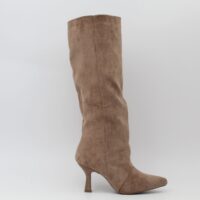 Bota de caña alta en suave antelina con tacón de 8cm,ref378 - Thumbnail Image 6