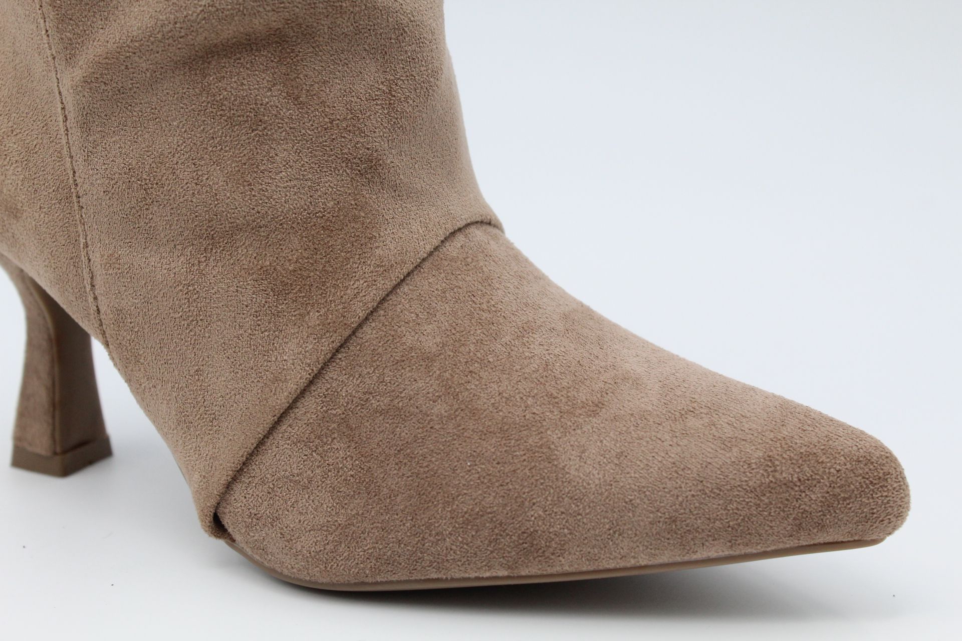 Bota de caña alta en suave antelina con tacón de 8cm,ref378 - Imagen 7
