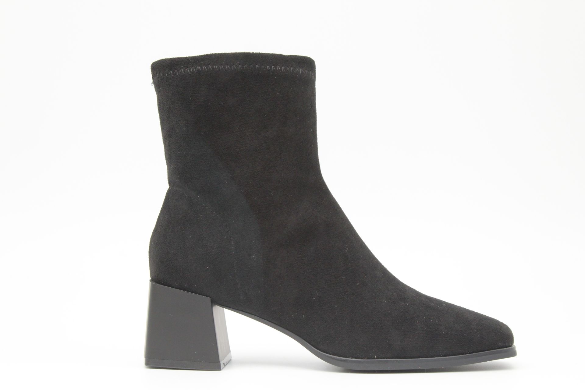 Botin estilo calcetin en suave antelina con tacón de 5.5cm,ref9569 - Imagen 2