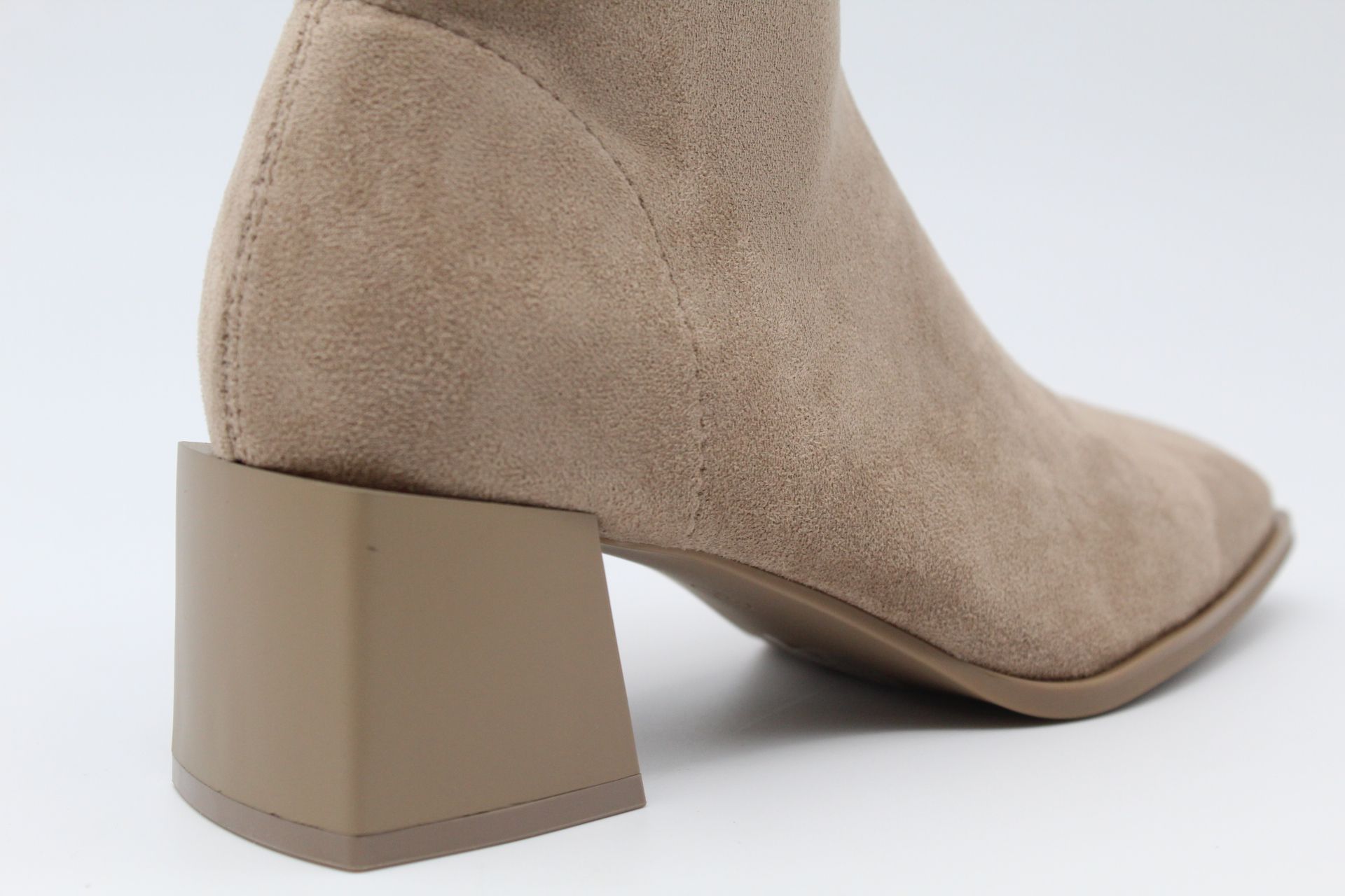 Botin estilo calcetin en suave antelina con tacón de 5.5cm,ref9569 - Imagen 8