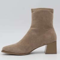 Botin estilo calcetin en suave antelina con tacón de 5.5cm,ref9569 - Thumbnail Image 9