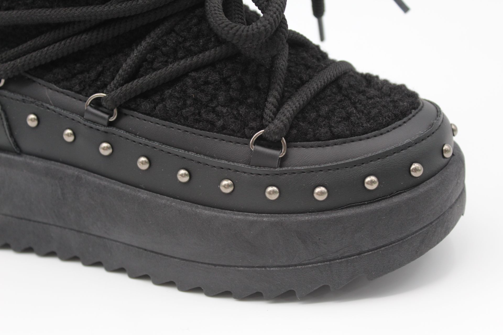 Bota australinana en poli piel con borreguito,ref56 - Imagen 4