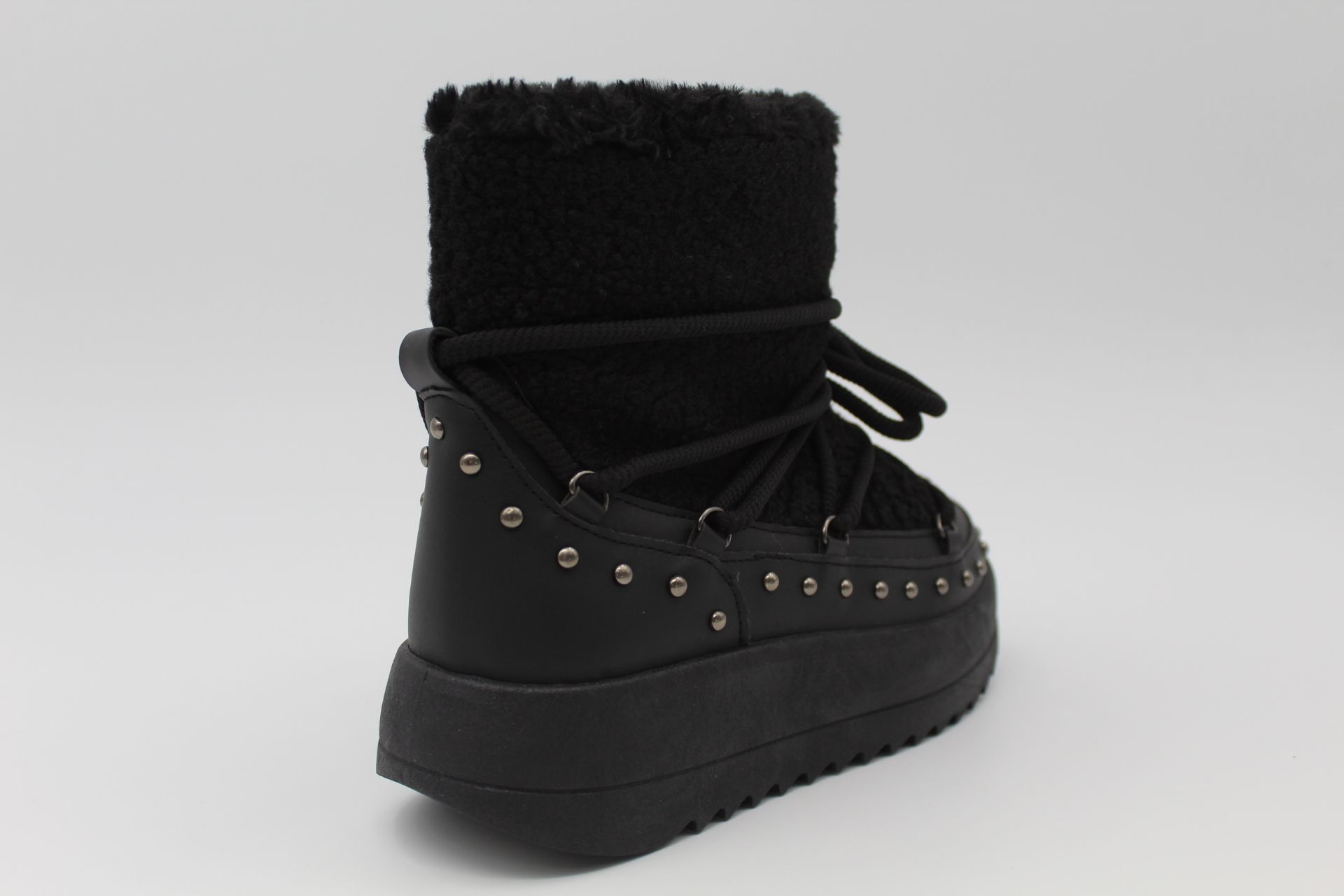Bota australinana en poli piel con borreguito,ref56 - Imagen 5