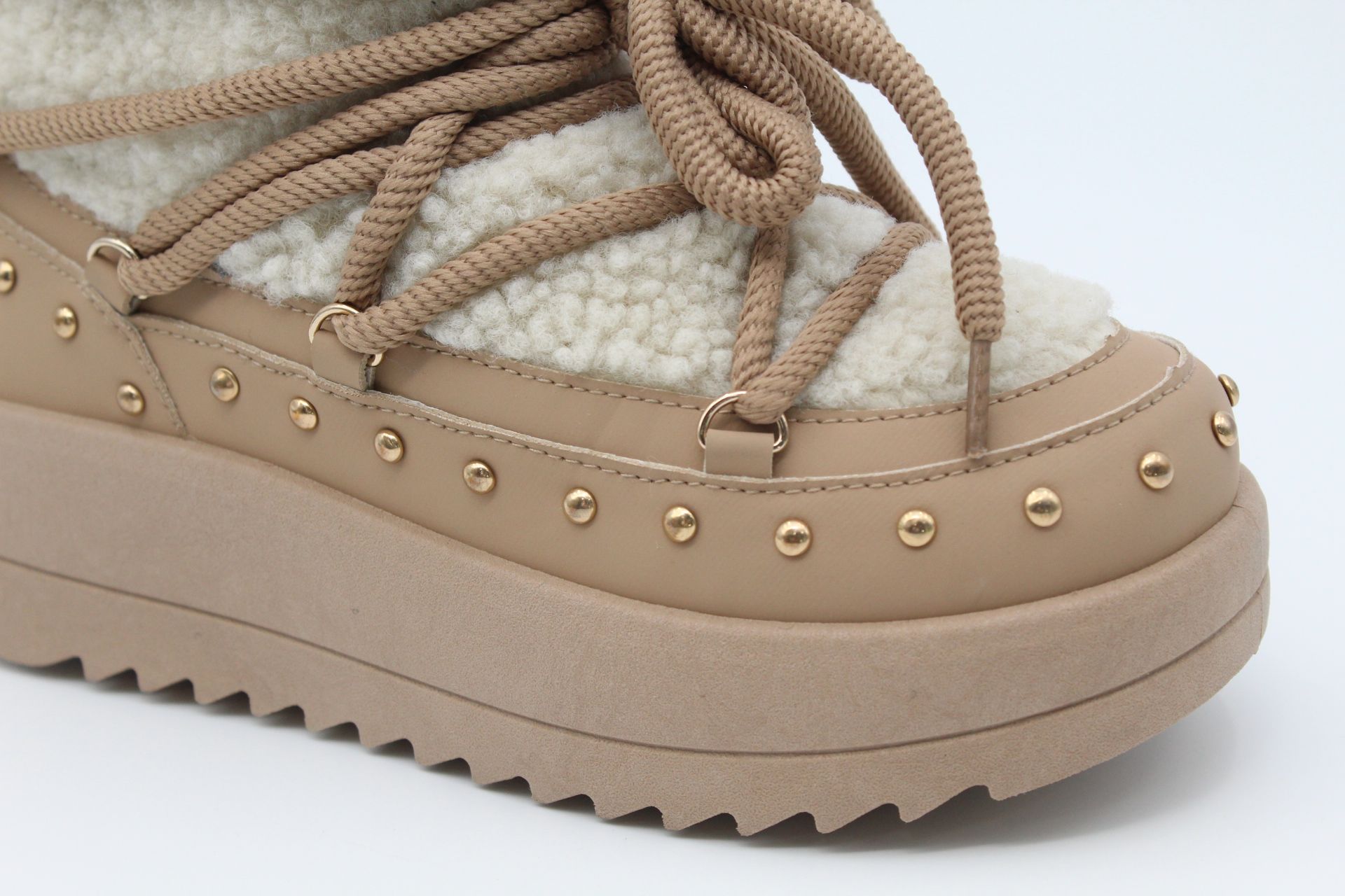 Bota australinana en poli piel con borreguito,ref56 - Imagen 7