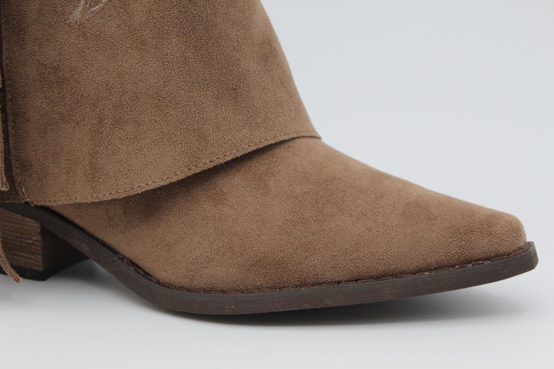 Espectacular bota cowboy con solapa y flecos,tacón de 5cm,ref1063 - Imagen 6