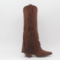 Espectacular bota cowboy con solapa y flecos,tacón de 5cm,ref1063 - Thumbnail Image 7