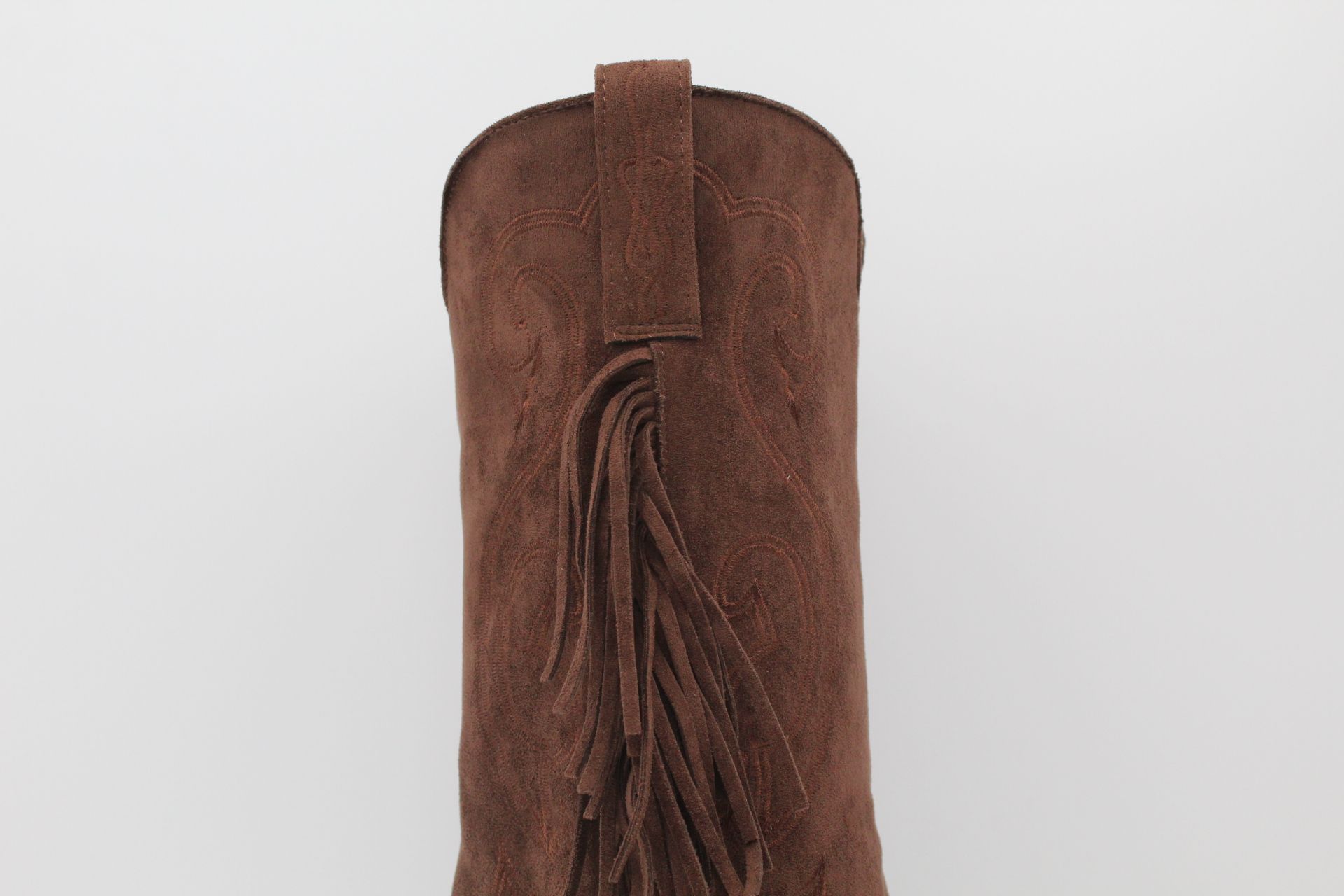 Espectacular bota cowboy con solapa y flecos,tacón de 5cm,ref1063 - Imagen 8