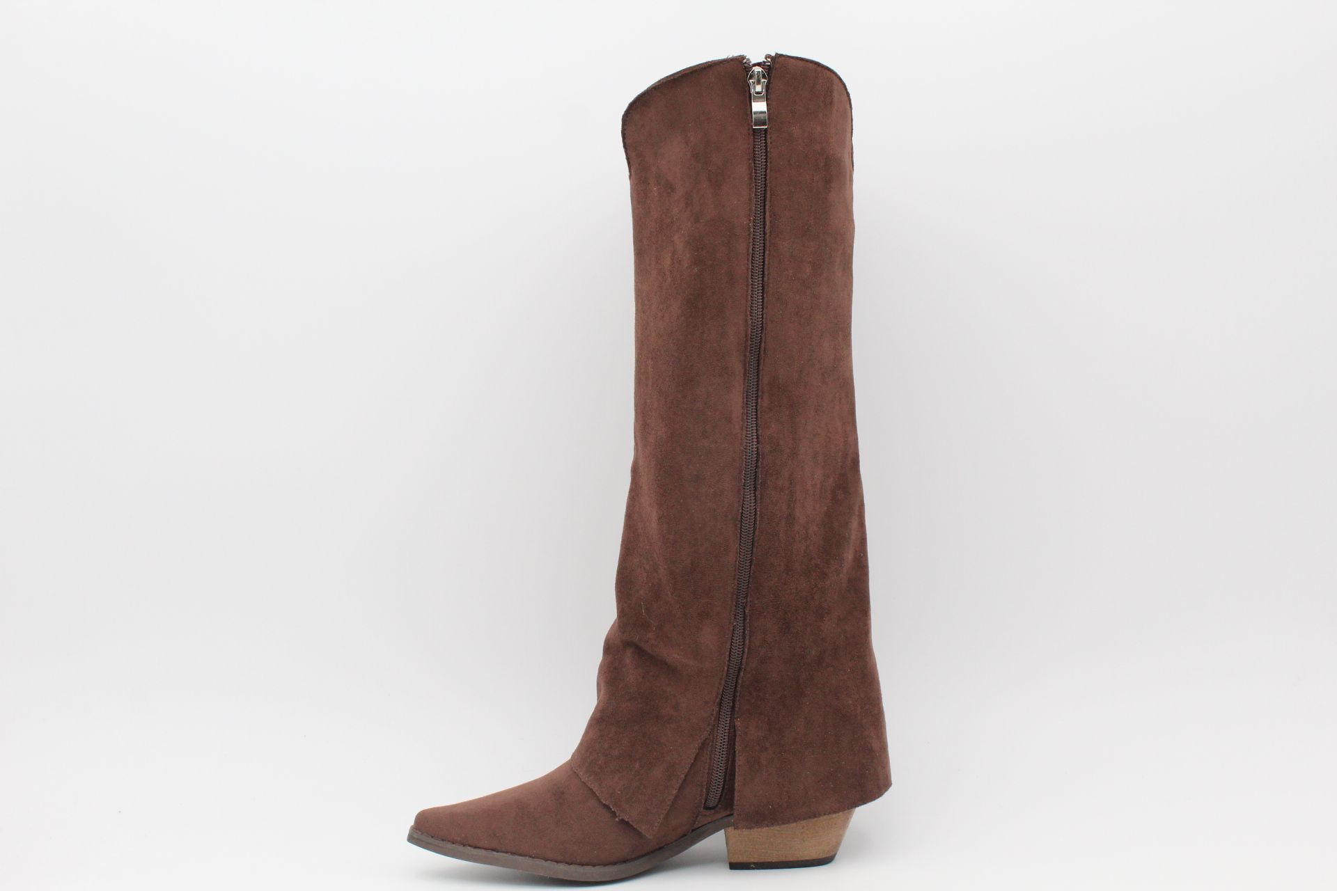 Espectacular bota cowboy con solapa y flecos,tacón de 5cm,ref1063 - Imagen 9