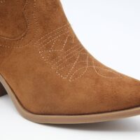 Bota estilo cowboy de media caña en suave antelina,tacón de goma de 7cm,ref2265 - Thumbnail Image 5