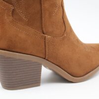Bota estilo cowboy de media caña en suave antelina,tacón de goma de 7cm,ref2265 - Thumbnail Image 6