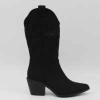 Bota estilo cowboy de media caña en suave antelina,tacón de goma de 7cm,ref2265 - Thumbnail Image 8