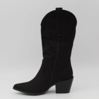 Bota estilo cowboy de media caña en suave antelina,tacón de goma de 7cm,ref2265 - Thumbnail Image 11
