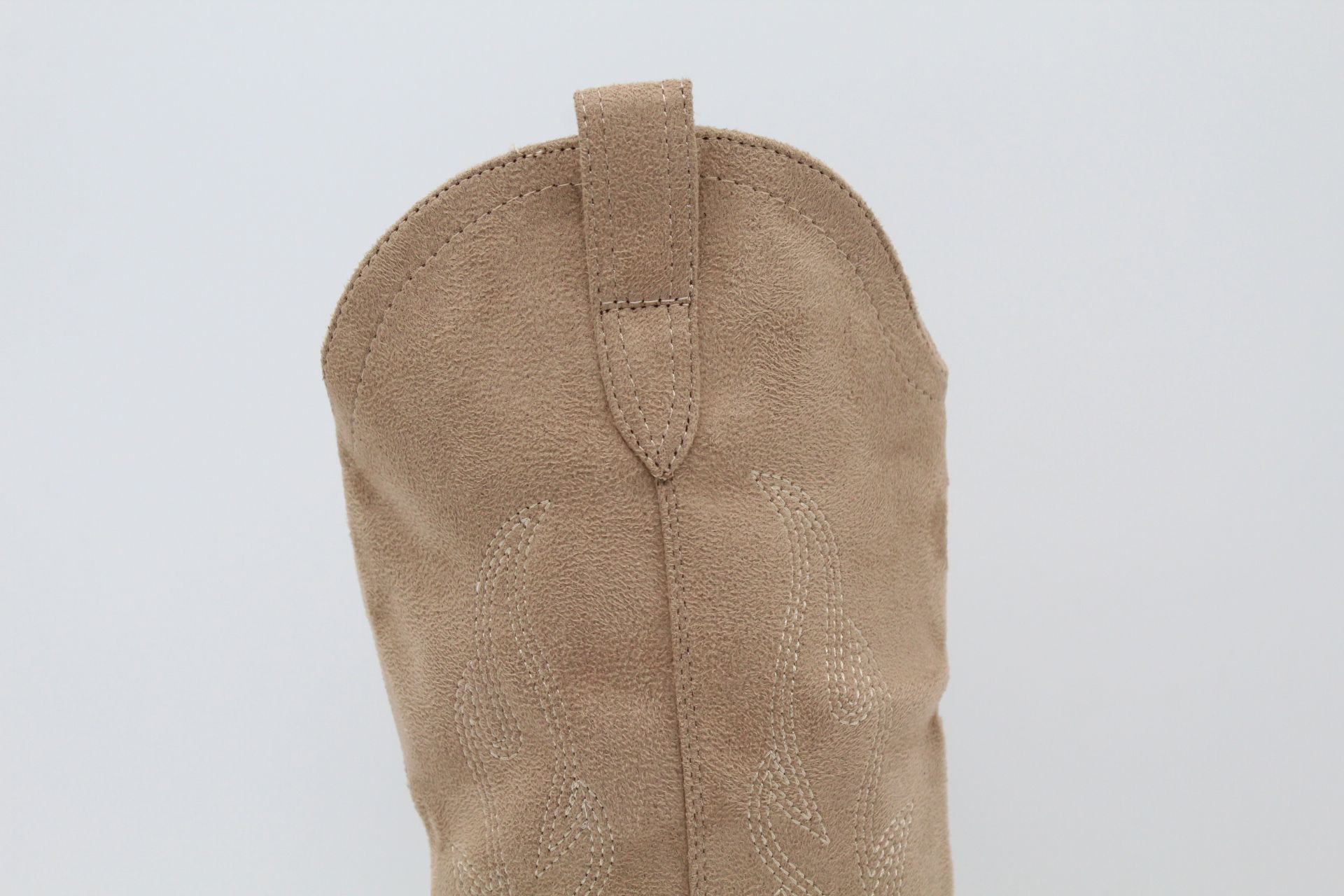 Bota estilo cowboy de media caña en suave antelina,tacón de goma de 7cm,ref2265 - Imagen 13