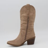 Bota estilo cowboy de media caña en suave antelina,tacón de goma de 7cm,ref2265 - Thumbnail Image 15