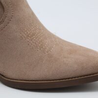 Bota estilo cowboy de media caña en suave antelina con adorno flecos,ref8729 - Thumbnail Image 4