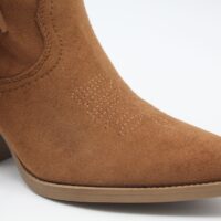 Bota estilo cowboy de media caña en suave antelina con adorno flecos,ref8729 - Thumbnail Image 8