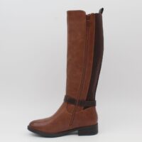 Bota plana en suave poli piel con elastico lateral,ref8955 - Thumbnail Image 2