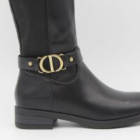 Bota plana en suave poli piel con elastico lateral,ref8955 - Thumbnail Image 4