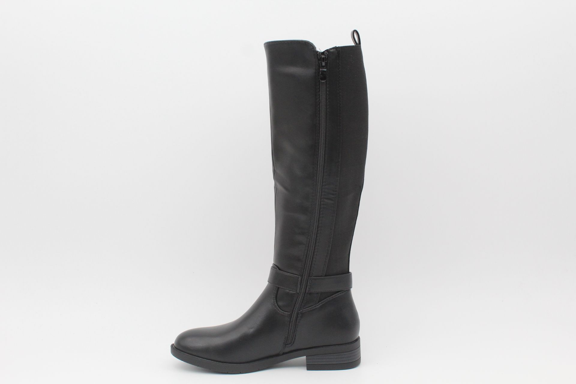 Bota plana en suave poli piel con elastico lateral,ref8955 - Imagen 5