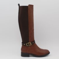 Bota plana en suave poli piel con elastico lateral,ref8955 - Thumbnail Image 6