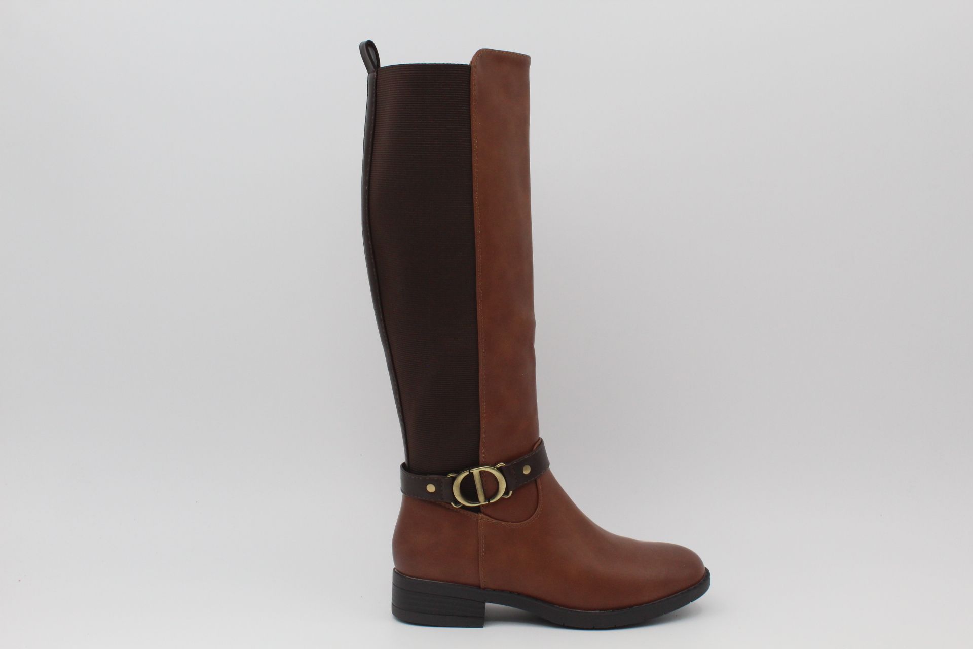 Bota plana en suave poli piel con elastico lateral,ref8955 - Imagen 6