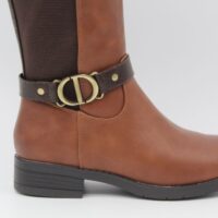 Bota plana en suave poli piel con elastico lateral,ref8955 - Thumbnail Image 7