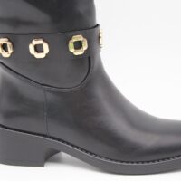 Bota plana en suave poli piel con adorno metalizados, ref68339 - Thumbnail Image 6