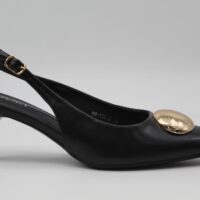 Stiletto destolanado en poli piel con adorno metalizado,ref1067 - Thumbnail Image 3