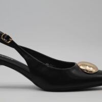 Stiletto destolanado en poli piel con adorno metalizado,ref1067 - Thumbnail Image 4