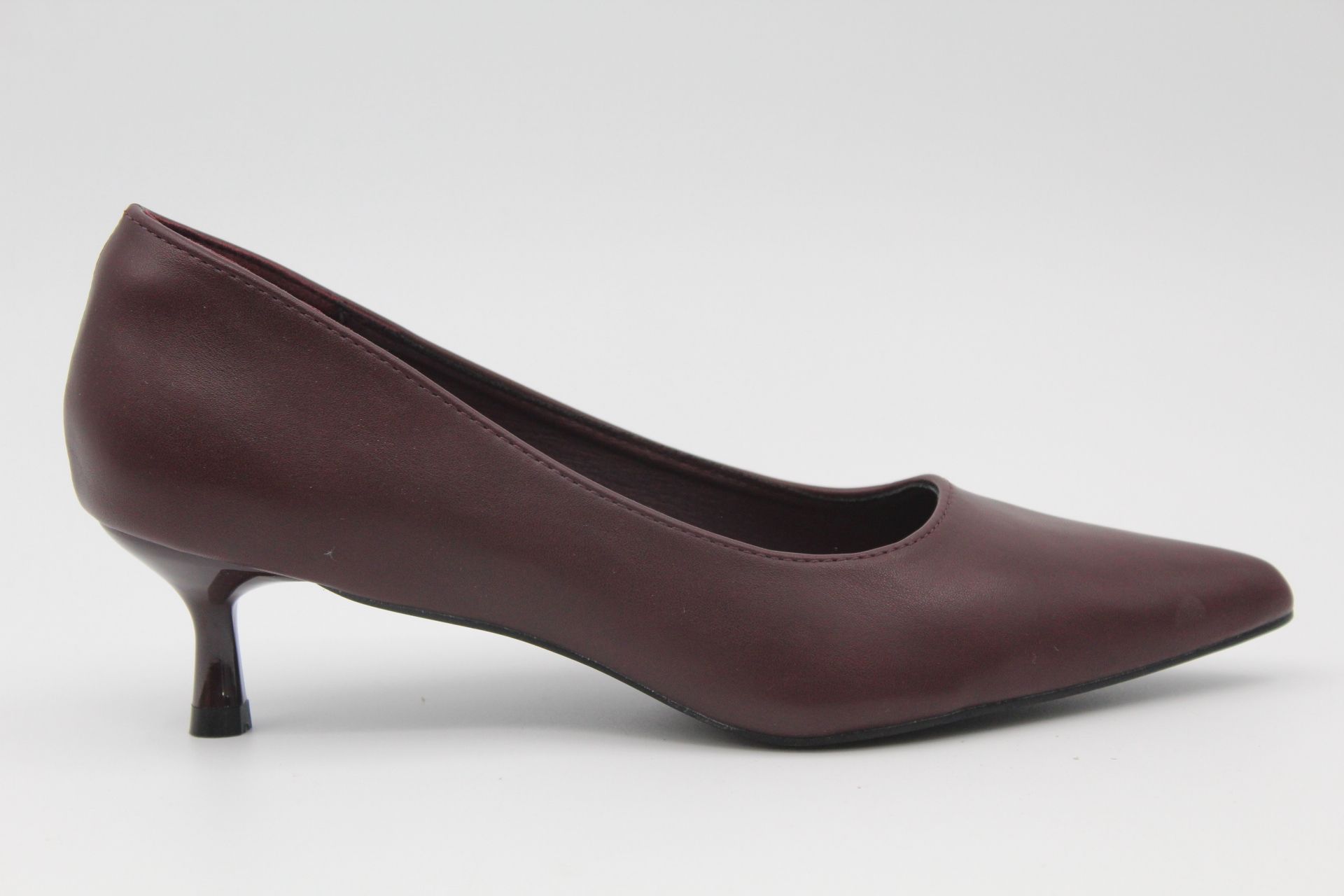Stiletto en suave poli piel con tacón bajo fino de 5cm,ref1004 - Imagen 2