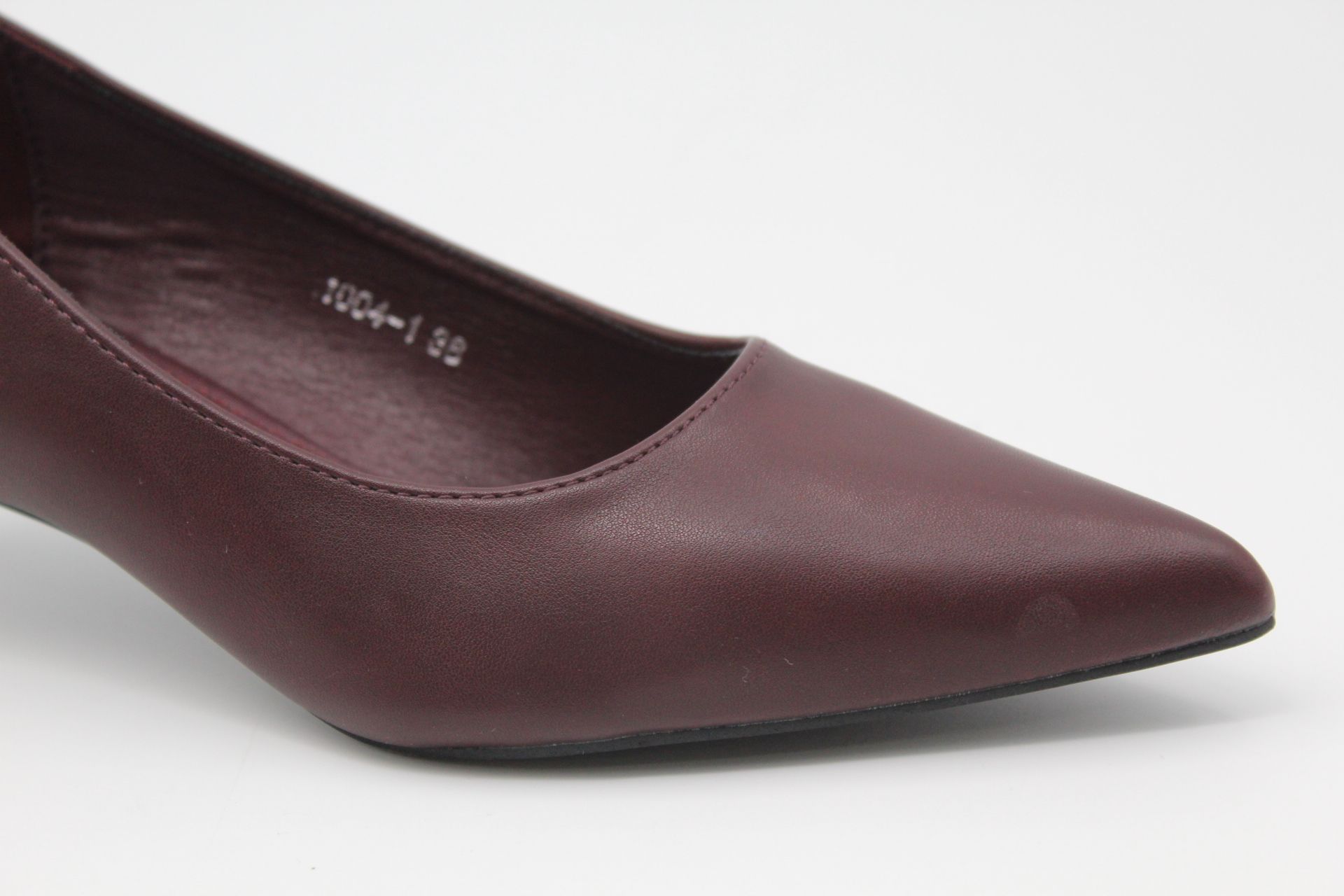 Stiletto en suave poli piel con tacón bajo fino de 5cm,ref1004 - Imagen 3