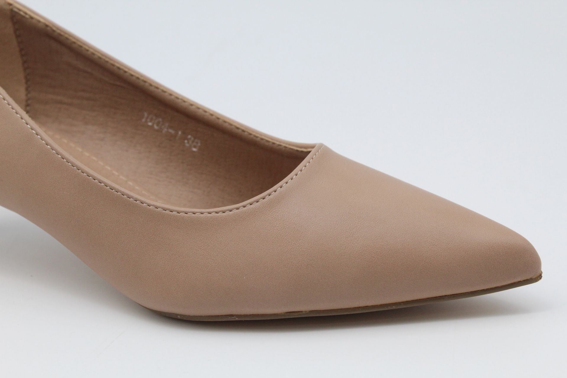 Stiletto en suave poli piel con tacón bajo fino de 5cm,ref1004 - Imagen 6