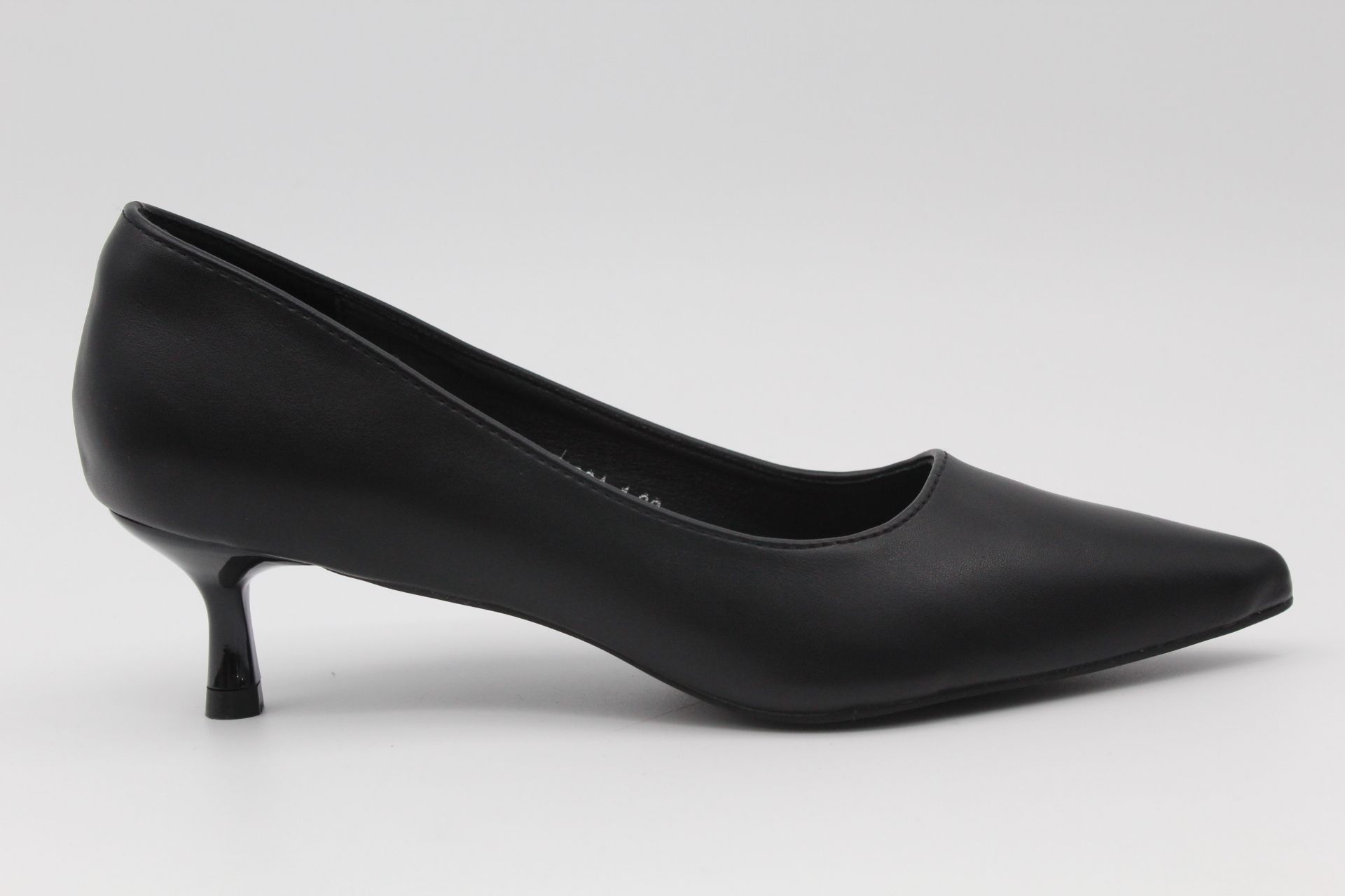 Stiletto en suave poli piel con tacón bajo fino de 5cm,ref1004 - Imagen 8