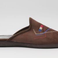 Zapatilla casa destalonada para hombre con adorno bandera,ref4111 - Thumbnail Image 2