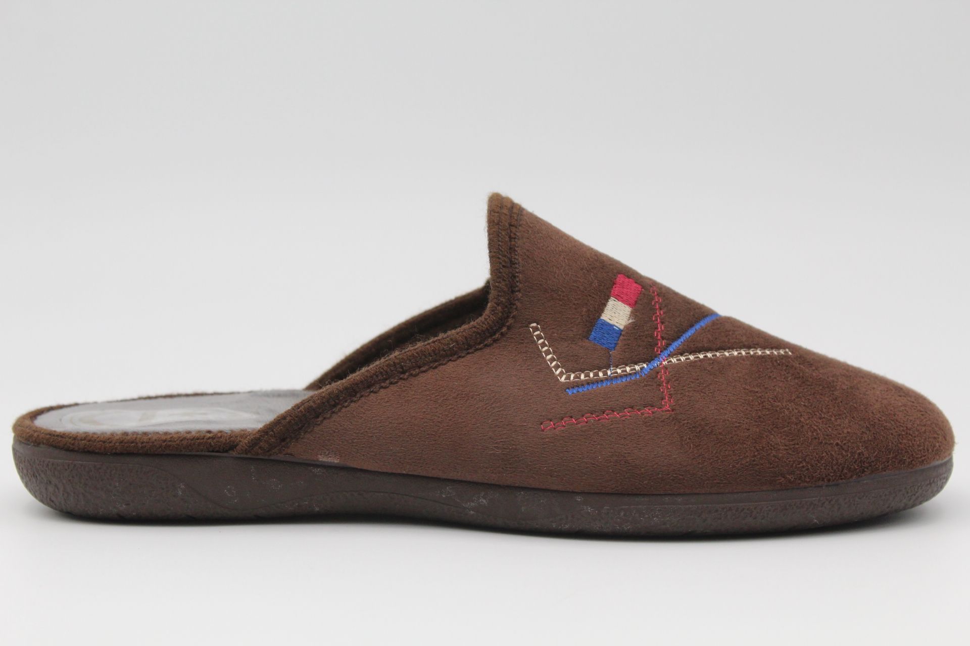 Zapatilla casa destalonada para hombre con adorno bandera,ref4111 - Imagen 2