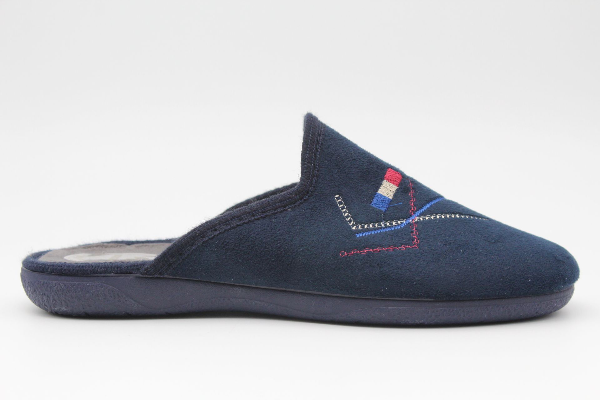 Zapatilla casa destalonada para hombre con adorno bandera,ref4111 - Imagen 3
