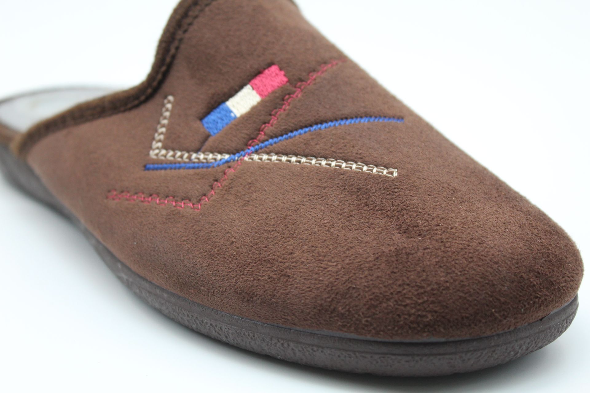 Zapatilla casa destalonada para hombre con adorno bandera,ref4111 - Imagen 9