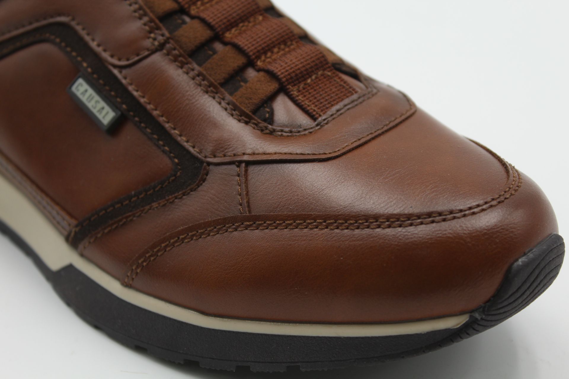Zapato estilo casual en suave poli piel con cordón elastico,ref2503 - Imagen 2