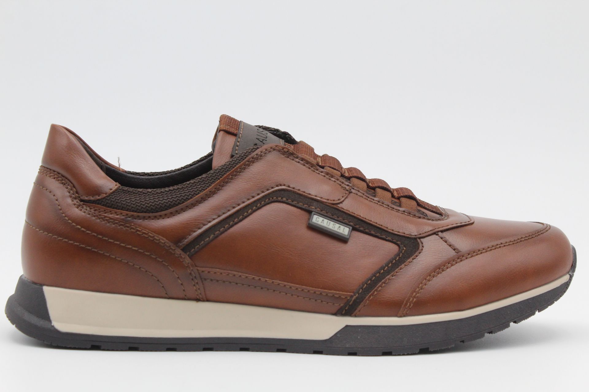 Zapato estilo casual en suave poli piel con cordón elastico,ref2503 - Imagen 4