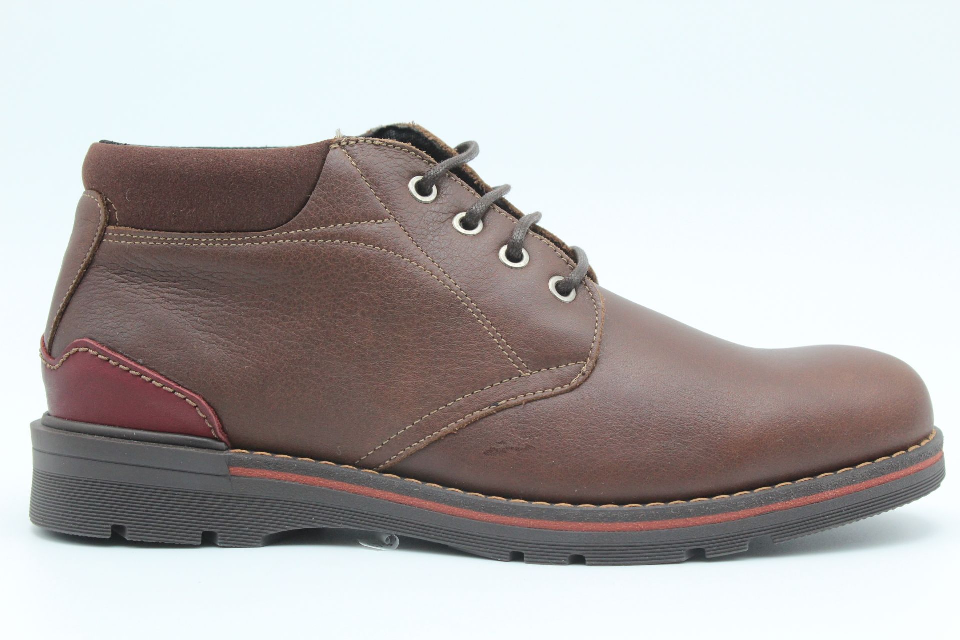 Bota Baerchi en piel engrasada con piso de látex y plantilla extraíble,ref5066 - Imagen 5