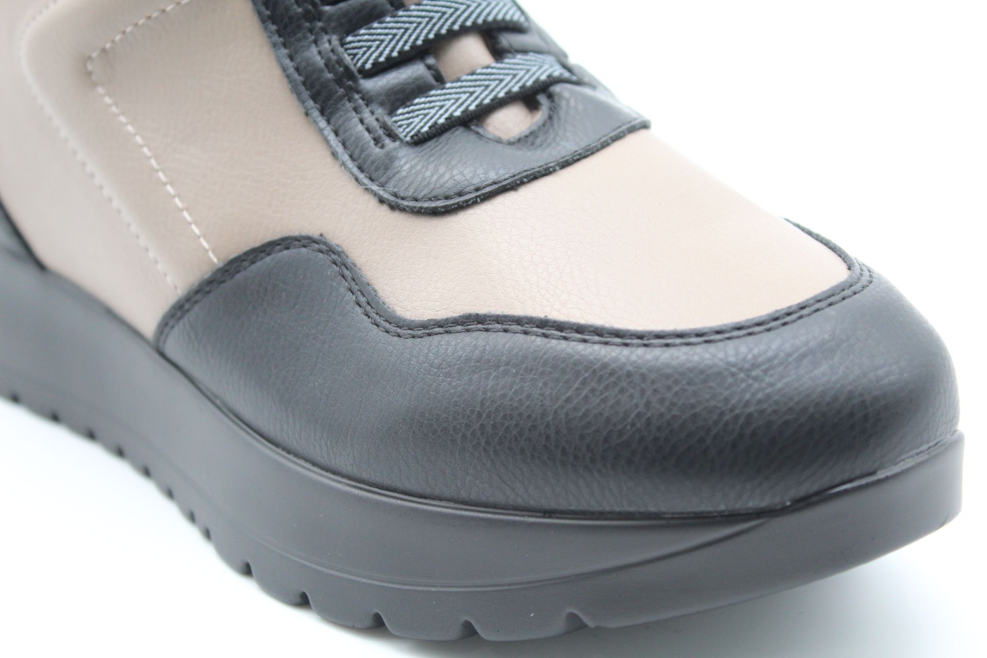 Botin casual en suave poli piel con cordón elastico,ref36601 - Imagen 4